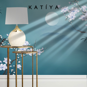 Svilena tapeta za dnevni boravak – uzorak s cvijećem, moderni minimalistizam, zidni premaz