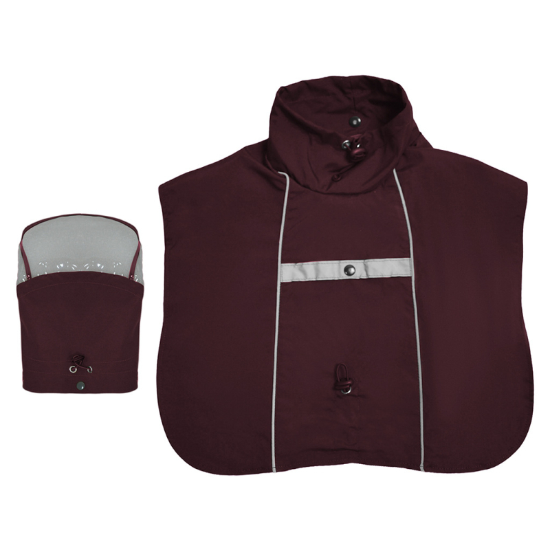 Šunų lietpaltis su gobtuvu – poliesteris, dvigubas sluoksnis, kasdienio stiliaus drabužiai augintiniams