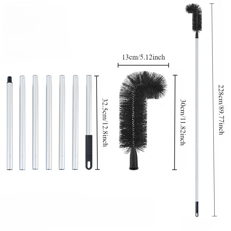 Kanalizācijas tīrīšanas suka, segmentveida tips; Modelis 2026 Q3197; Materiāls PE; Produkta numurs jd601100559566101