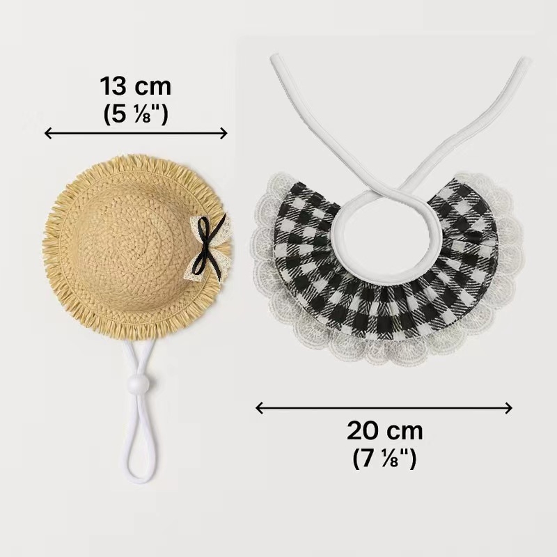 Isen Šešir od slame za kućne ljubimce za zaštitu od sunca - sve sezone, ležerni stil, tkanina ravne pletenine, šivanje strojem