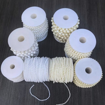Soaring Kokvilnas pavedienu pērlīšu ķēde – Plastmasas/sveķu materiāls, Apaļas pērlītes, Vasara 2024