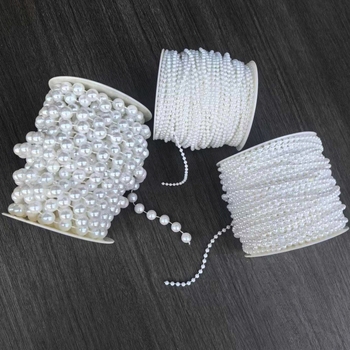 Soaring Kokvilnas pavedienu pērlīšu ķēde – Plastmasas/sveķu materiāls, Apaļas pērlītes, Vasara 2024