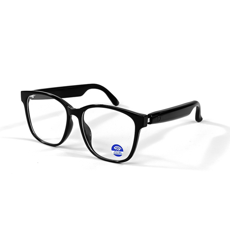 M juniu GS08 gudrās brillēs ar Bluetooth mūziku un zvaniem, polarizētās saulesbrilles ar UV aizsardzību; modelis GS08; akumulatora kapacitāte 55mAh+55mAh; bezvadu diapazons 10m+; skārienvadība; materiāls: plastmasa