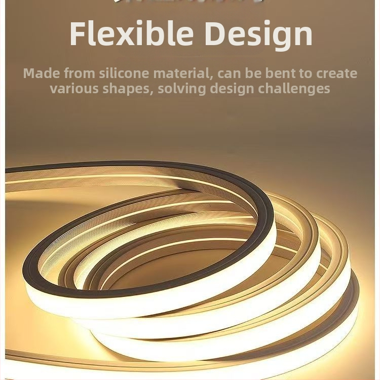 Bandă LED din silicon - 24V, impermeabilă, flexibilă, 130 LED (3528), durată de viață 50.000 ore