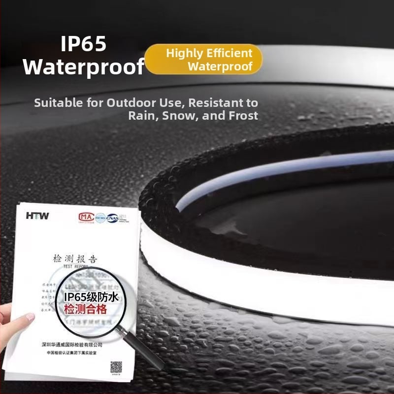 Bandă LED din silicon - 24V, impermeabilă, flexibilă, 130 LED (3528), durată de viață 50.000 ore