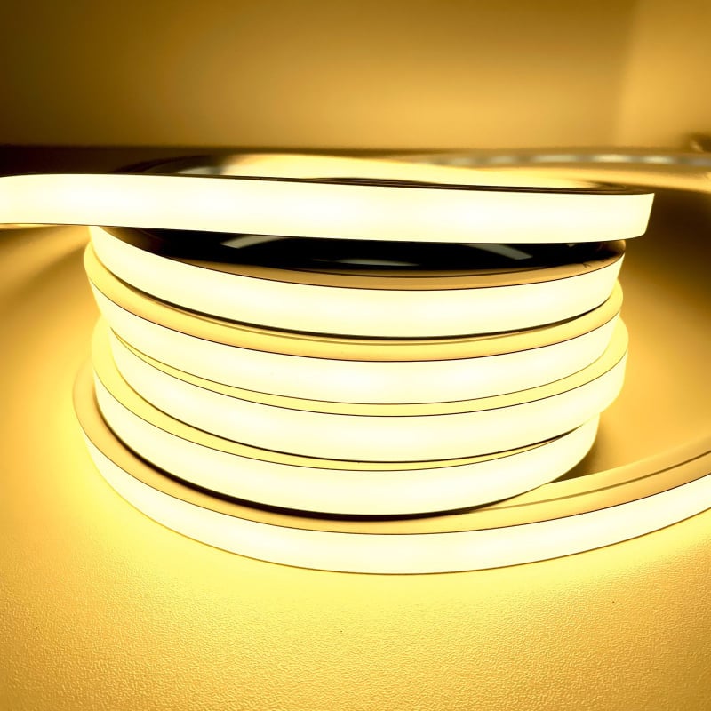 Bandă LED din silicon - 24V, impermeabilă, flexibilă, 130 LED (3528), durată de viață 50.000 ore