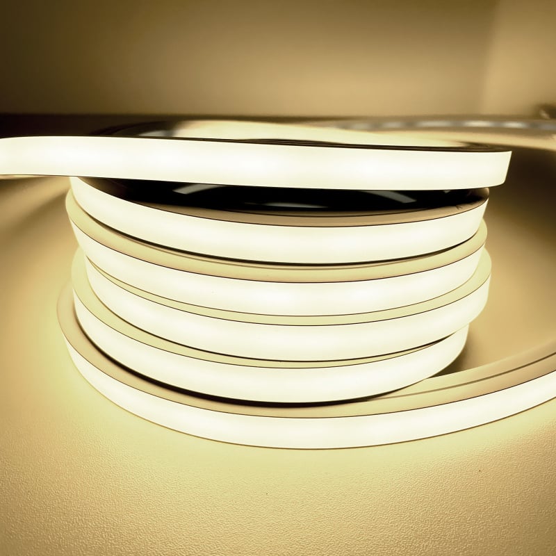 Bandă LED din silicon - 24V, impermeabilă, flexibilă, 130 LED (3528), durată de viață 50.000 ore