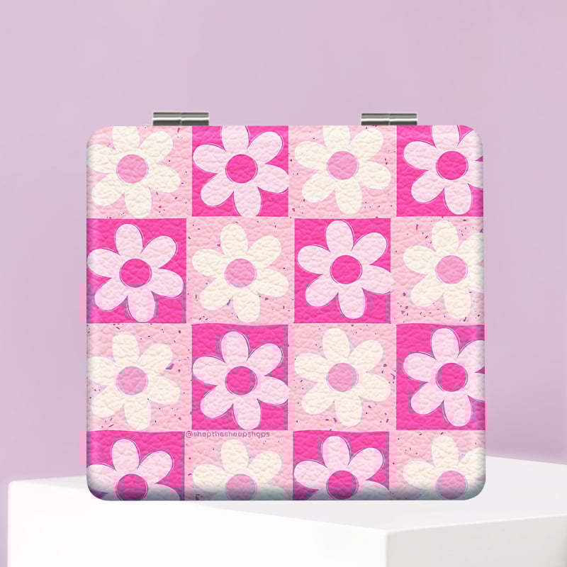 Luneta de machiaj pliabilă, portabilă, imprimare logo; finisaj personalizabil; cadrul: PU/PS/PVC; material lentilă: Altul; materiale: PU piele, oțel inoxidabil, sticlă PC