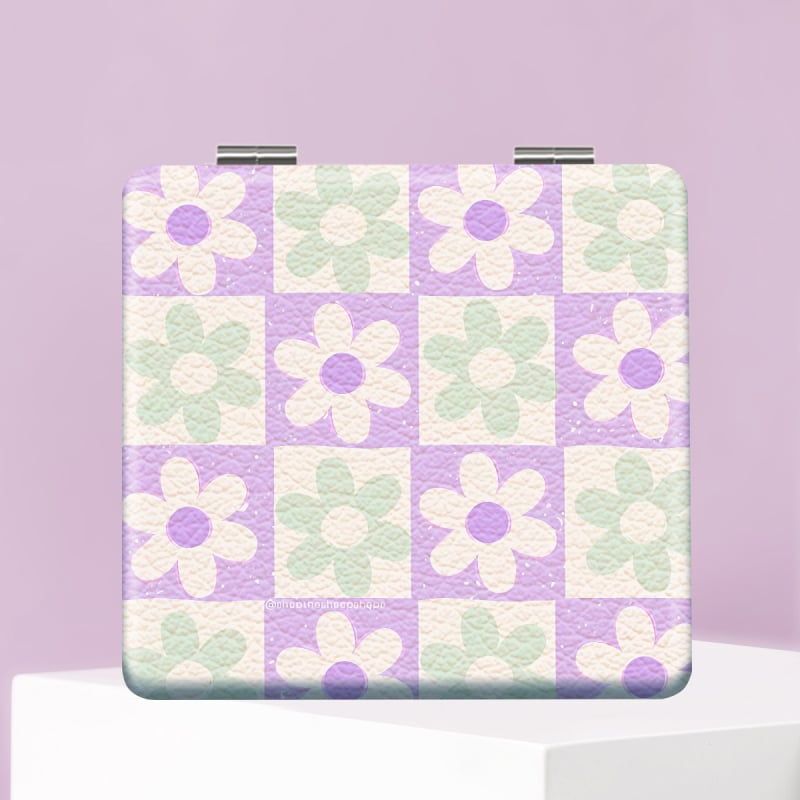 Luneta de machiaj pliabilă, portabilă, imprimare logo; finisaj personalizabil; cadrul: PU/PS/PVC; material lentilă: Altul; materiale: PU piele, oțel inoxidabil, sticlă PC