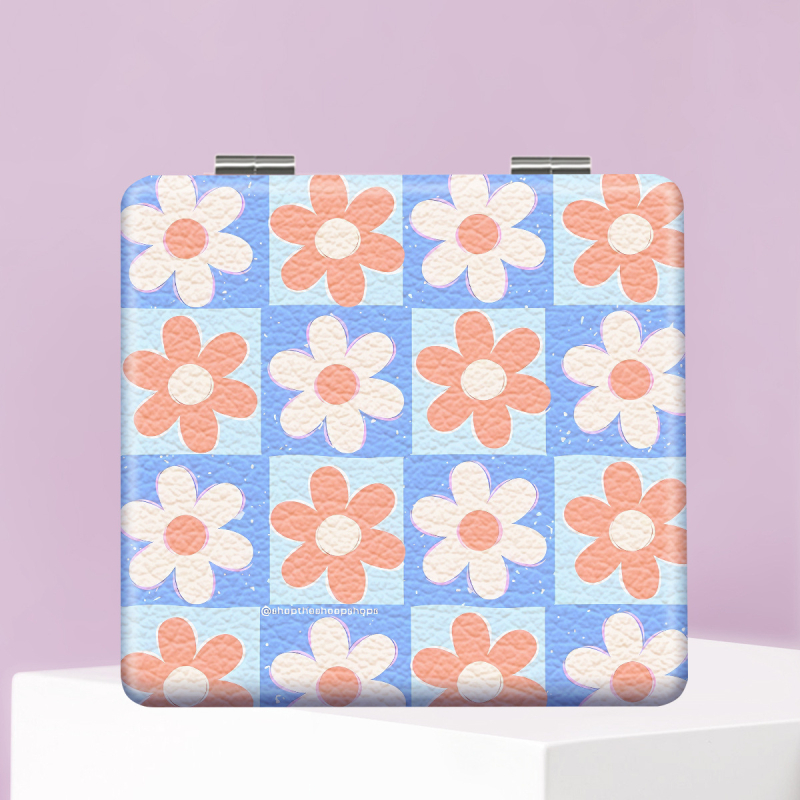 Luneta de machiaj pliabilă, portabilă, imprimare logo; finisaj personalizabil; cadrul: PU/PS/PVC; material lentilă: Altul; materiale: PU piele, oțel inoxidabil, sticlă PC