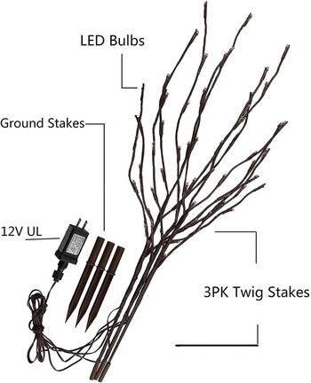 Lampă LED de copac, 60 LED-uri, IP44, 3000 lm, model SJP225
