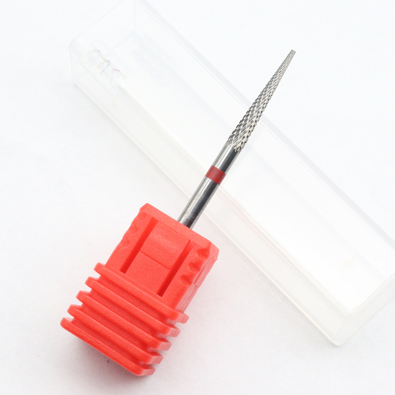 Pin-tip glava za brušenje noktiju od wolframovog čelika, spiralna, sjajni završetak, za uklanjanje mrtve kože, visoka preciznost