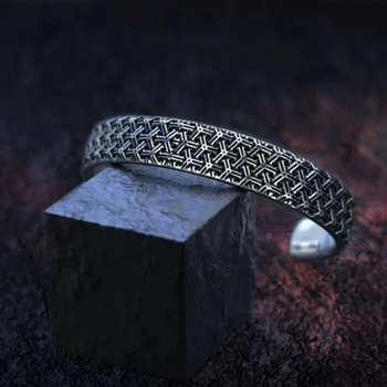 Rokassprādze - Unisex, Geometriska forma, elektroplatinēšana, Mākslinieciska vintāža stils, Rokas aksesuārs, Pavasaris 2025