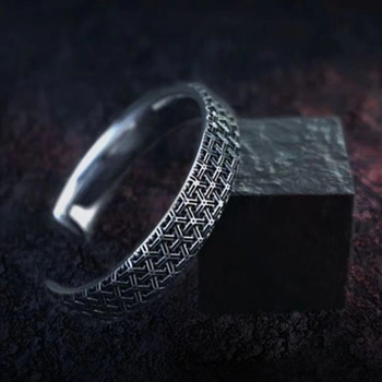 Rokassprādze - Unisex, Geometriska forma, elektroplatinēšana, Mākslinieciska vintāža stils, Rokas aksesuārs, Pavasaris 2025