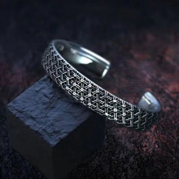 Rokassprādze - Unisex, Geometriska forma, elektroplatinēšana, Mākslinieciska vintāža stils, Rokas aksesuārs, Pavasaris 2025