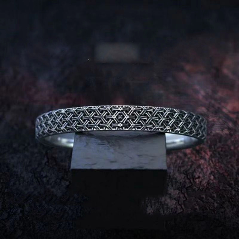 Rokassprādze - Unisex, Geometriska forma, elektroplatinēšana, Mākslinieciska vintāža stils, Rokas aksesuārs, Pavasaris 2025