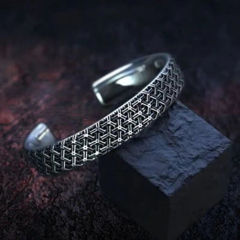 Rokassprādze - Unisex, Geometriska forma, elektroplatinēšana, Mākslinieciska vintāža stils, Rokas aksesuārs, Pavasaris 2025