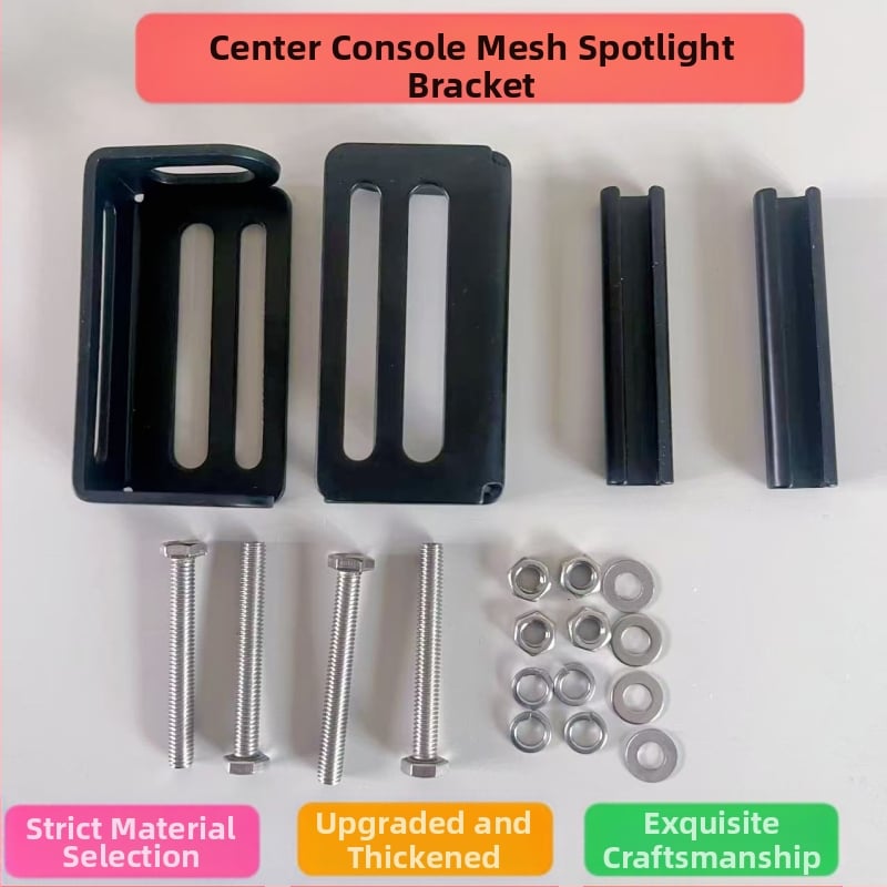 Universālais metāla pastiprinājuma stiprinājums automašīnas radiatora režģim (slēgta uzstādīšana, izturīgs pret koroziju, saderīgs ar LED lukturiem)