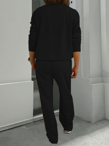 Divdaļīgs sieviešu komplekts, Eiropas un Amerikas stils, brīvs piegriezums, 3D raksts, poliesters ar zīda spīdumu, 2025. gada pavasaris