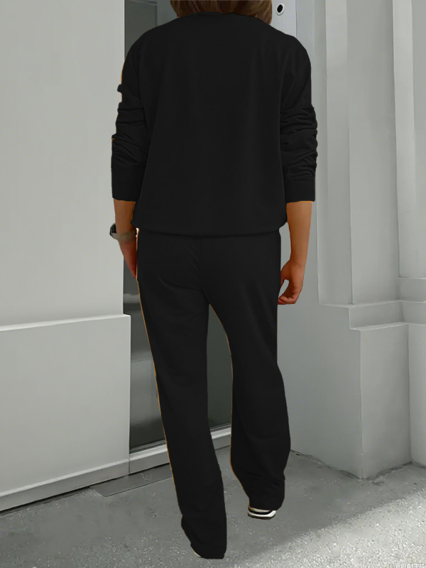 Divdaļīgs sieviešu komplekts, Eiropas un Amerikas stils, brīvs piegriezums, 3D raksts, poliesters ar zīda spīdumu, 2025. gada pavasaris