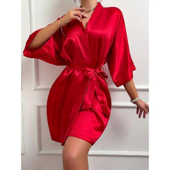 Sieviešu kokvilnas halāts, grezns stils, galvenais audums: kokvilna (<30%), 2025. gada pavasara izlaidums