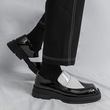 Muške loaferice od mikrovlakna s latexnim uloškom i gumom na potplatu – povećanje visine, protuklizno, otporno na habanje