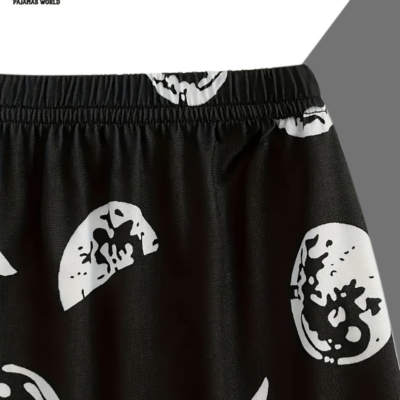 Milk Silk trijų dalių pižamos komplektas, Europos ir Amerikos stilius, apvalus kaklo iškirpimas, 3/4 rankovės