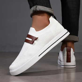 Boat Shoes loaferi ar Brogue Wing Pattern, Leather Toe Cap, EVA augšdaļa, EVA zole, zems augšējais