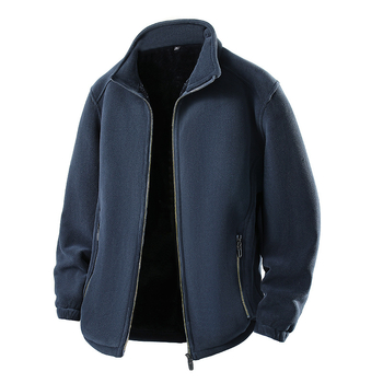 Vīriešu flīsa puloveris ar stāvošu apkakli, vidēja biezums, piemērots pavasarim, poliestera 81–90%