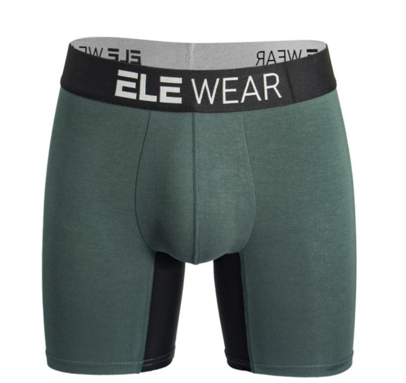 Vīriešu garās bezšuvju bokseršorti ar 3D rakstu, elpojoši, mitrumu novērš, ķermeņa formēšana