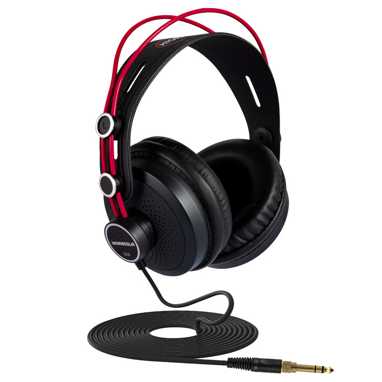 Ring Shuo D68 vadu austiņu komplekts ar aizmuguri uzstādāmu dizainu, 50 mm skaļruņi, 15–2500 Hz, 32 Ω, 3,5/6,3 mm spraudnis, bez mikrofona