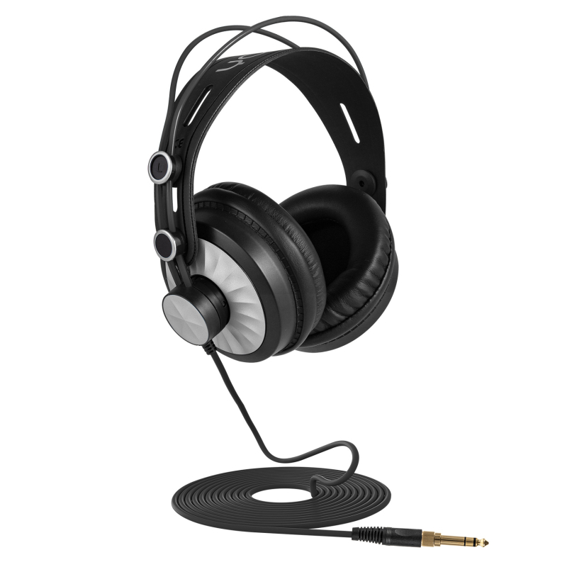 Ring Shuo D68 vadu austiņu komplekts ar aizmuguri uzstādāmu dizainu, 50 mm skaļruņi, 15–2500 Hz, 32 Ω, 3,5/6,3 mm spraudnis, bez mikrofona