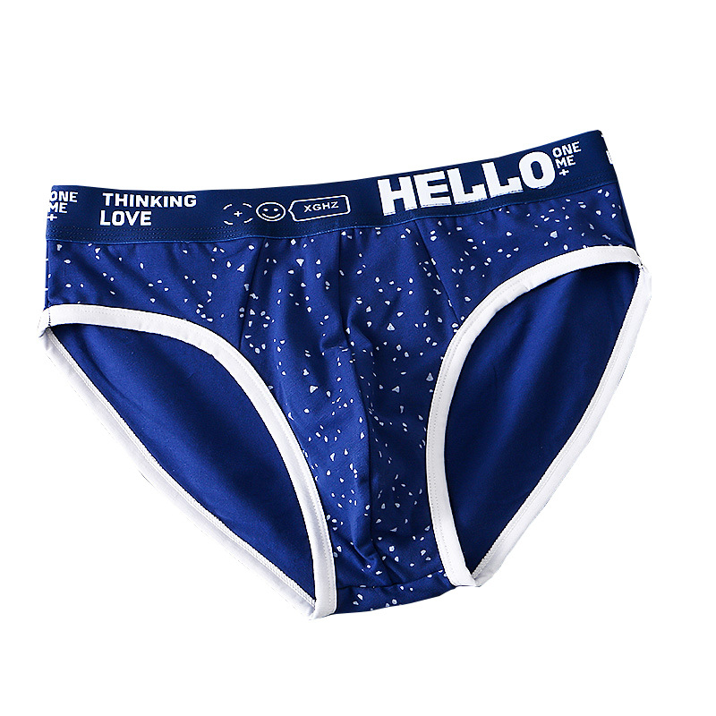 Muške pamučne gaćice, srednje visine struka, pletene, točkasti uzorak, sportski stil