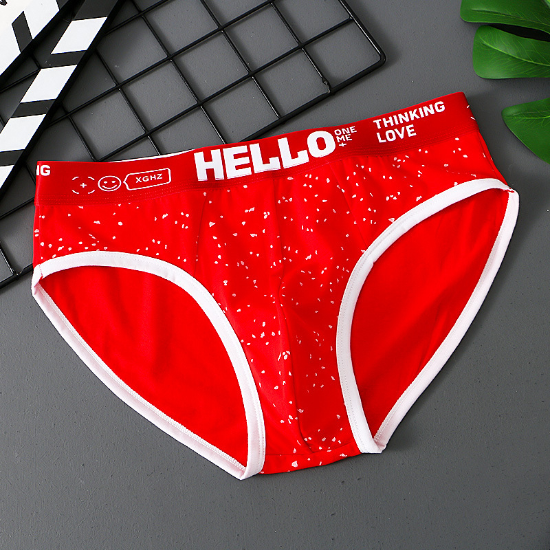 Muške pamučne gaćice, srednje visine struka, pletene, točkasti uzorak, sportski stil