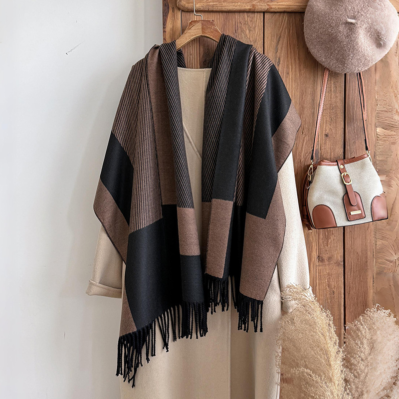 Šalikas – warp-knitting, šilumos išsaugojimas, žiema, poliesterio pluoštas, Jacquard