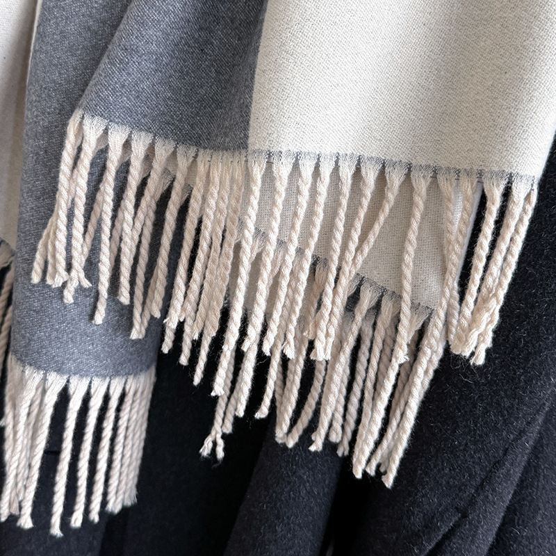 Šalikas – warp-knitting, šilumos išsaugojimas, žiema, poliesterio pluoštas, Jacquard