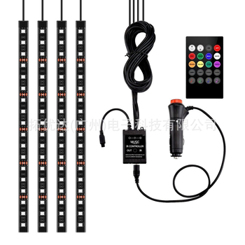 Autó LED környezeti világítás, modell APP36, 10 W, 12 V, 0.5 A, szilikon