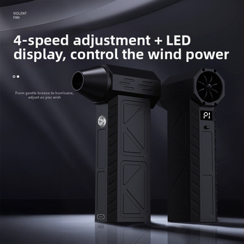 Pārvietojams saliekams kempinga ventilators ar brushless motoru, 3 ātrumi, iekšējā akumulatora jauda 2000-4000 mAh, bezvadu uzlāde