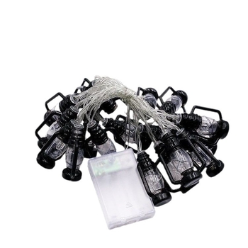 LED niz svjetala od kerosinske bočice za kampiranje – napajanje baterijom i USB, ulazno napajanje ≤36V, upravljanje gumbom, IP54, model: Kerosene light string