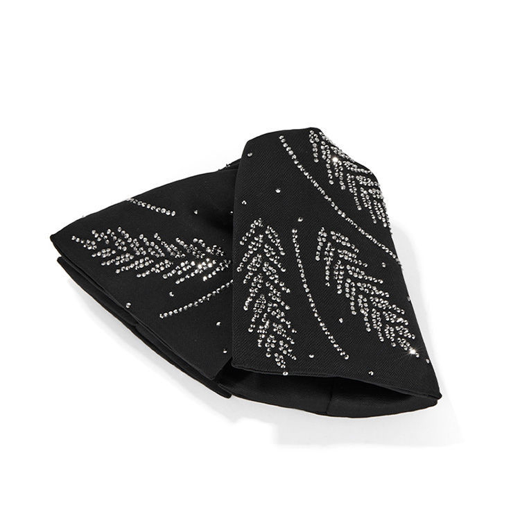 Matu spraudnis ar mākslīgiem kristāliem, tauriņa stils, oriģinālais dizains, Seiko apdare, gripper spraudnis