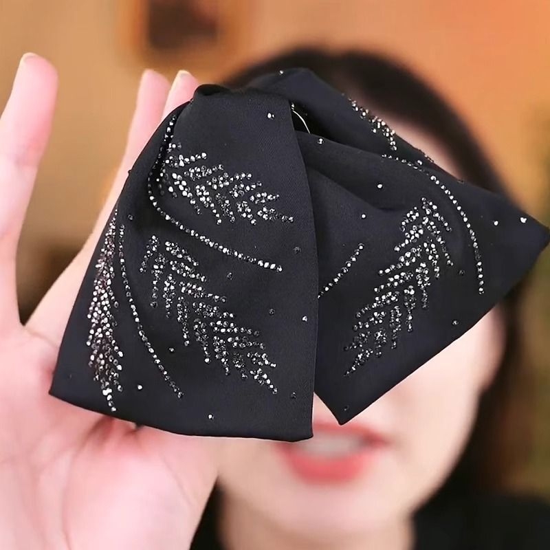 Matu spraudnis ar mākslīgiem kristāliem, tauriņa stils, oriģinālais dizains, Seiko apdare, gripper spraudnis