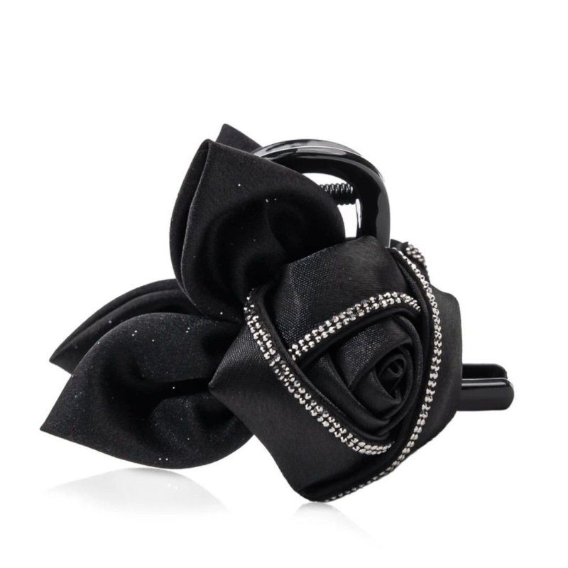 Matu spraudnis ar mākslīgiem kristāliem, tauriņa stils, oriģinālais dizains, Seiko apdare, gripper spraudnis