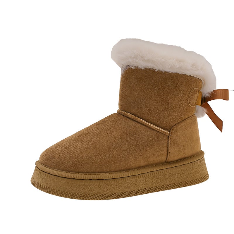 Sniega zābaki ar velūra augšpusi, iekšējā odere ar velūru, gumijas zole, vidēja potītes augstums, apaļa purngala