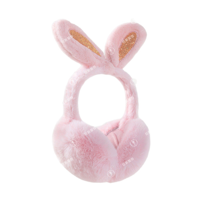 Nyuszifej fülvédő – Uniszex, téli meleg, Velúr, Alap/Casual stílus, Egyszínű minta