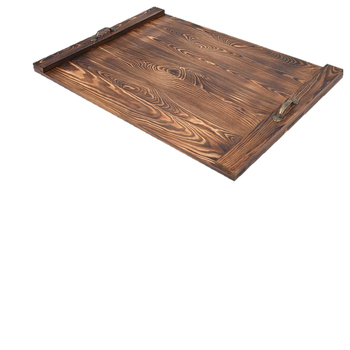 Koka gāzes plīts pārsega plāksne – daudzfunkcionāla griešanas dēle un pārnēsājams trauciņš