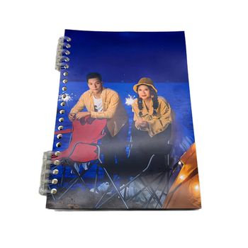 Piezīmju grāmata ar spirālveida vāku, PVC vāks, iekšējais papīrs no zāļu šķiedrām, biroja stila, preces numurs 7878