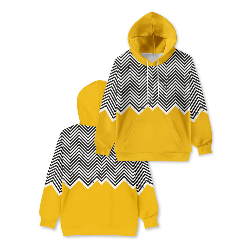 Muški hoodie s kapuljom, 3D digitalni tisak kariranog uzorka, 96% poliester, 180–250 g težine, labav kroj