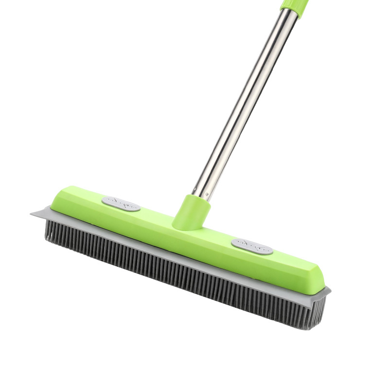 Dzīvnieku matu noņemšanas paklāju tīrīšanas līdzeklis, bezkontakta mop, gumijas grīdas suka, PP, TPR, nerūsējošā tērauda stienis