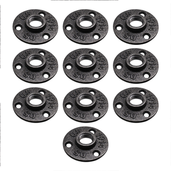 Dzelzs flanšes plāksne ūdensvadu pamatiem, DN15/DN20/DN25, flanšu diametrs 4/6 vai 1 collas