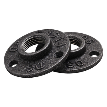 Dzelzs flanšes plāksne ūdensvadu pamatiem, DN15/DN20/DN25, flanšu diametrs 4/6 vai 1 collas